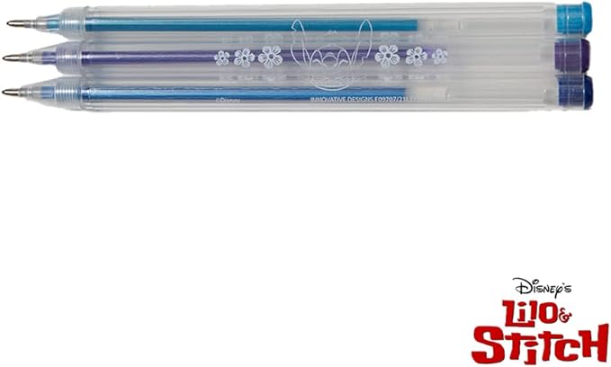 Disney Lilo and Stitch Gel Pen Set for Kids, 24 Pack with Glitter Gel Pens, Cute Pens for Girls and Boy