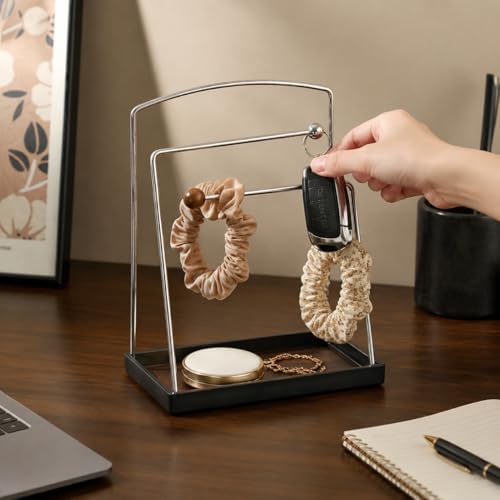 Walnut Desktop Organizer, 2 Tier Desk Organizer with Multiple Compartments, Wooden Office Desk Organizer for Home Office, Light Luxury - Image 3