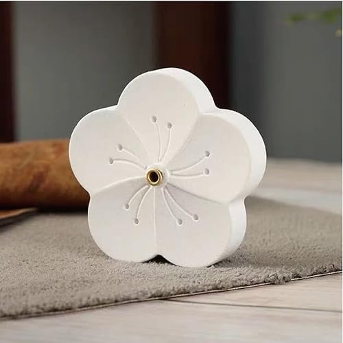 Incense Holder for Sticks with 0.3cm Holes - Cherry Blossom Design Portable Ash Catcher & Burner for Desk, Office, Tea Room, The “Four Seasons Floral” Series - Image 6