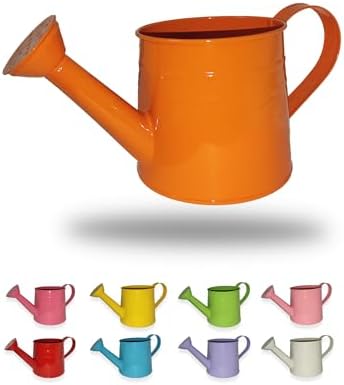 Small Watering Can for Indoor Plants, Orange, 1L by Unknown
