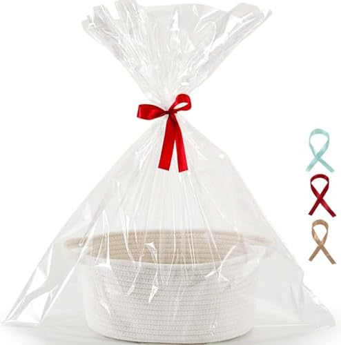 Happyiren Medium Gift Basket with Gift Wrap Cellophane Bag and Ribbons by Unknown