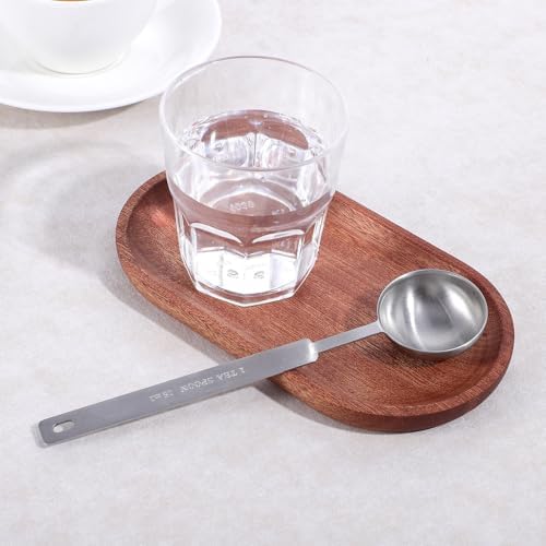 Oval Small Wood Tray, 2 Pack Oval Wooden Small Serving Tray with Edge, Wood Plates for Food Salad Dessert Fruit Bread Kitchen Counter Coffee Bar Bathroom Vanity Organizer - Image 5