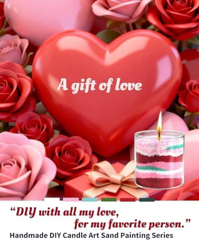 Pearled Candle Sand Set, DIY Refillable Sand Candle Making Kit - Image 2