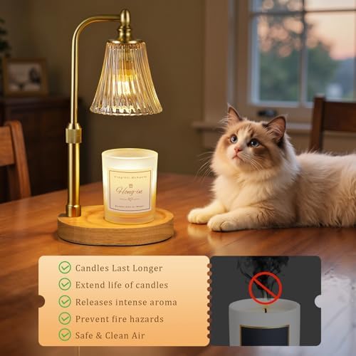 Hong-in Candle Warmer Lamp with Timer,Birthday Gifts for Women Mom Sister - Image 3