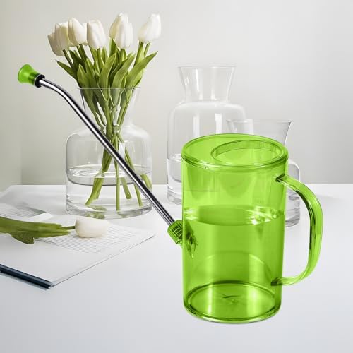 Plastic Watering Can - Small with Long Spout - 1/4 Gallon - 32 Oz - Green - Image 4