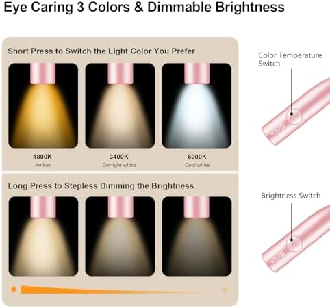 Gritin Book Light, Eye Caring 3 Colors & Dimmable Brightness Reading Light - Image 2