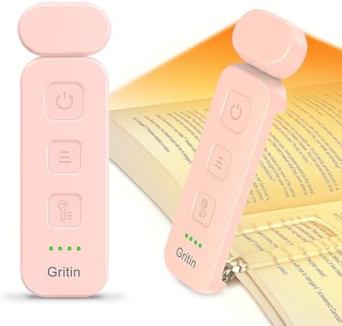 Gritin Reading Light, Rechargeable Book Light for Reading in Bed by Gritin