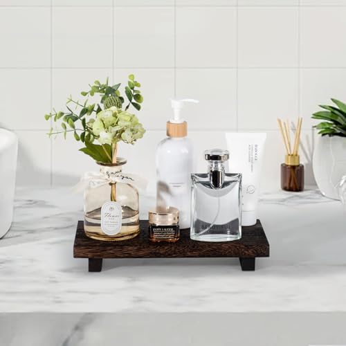 Bathroom Tray Farmhouse Decor Kitchen Soap Holder, 11" * 5.5" Dark Brown - Image 7