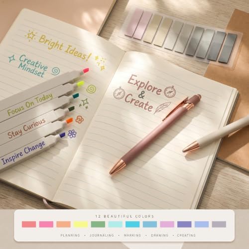 51 Pcs Aesthetic Journaling Stationery Set,Beige - Image 6