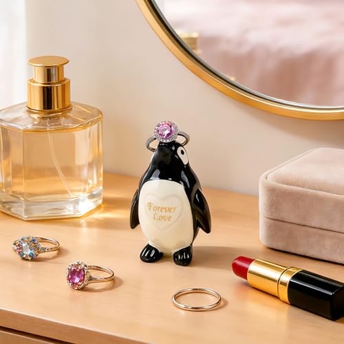 Gifts for Him Her Boyfriend Girlfriend, To My Love Handmade Ceramic Mini Penguin Anniversary Birthday Gifts for Women Men, Romantic Valentines Forever Lover Gifts for Wife Husband Couples Cute Decor - Image 4
