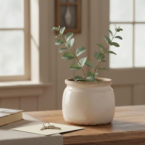 Ceramic Planter & Vase for Wabi Sabi Decor, Nordic Minimalist Flower Pot - Image 2