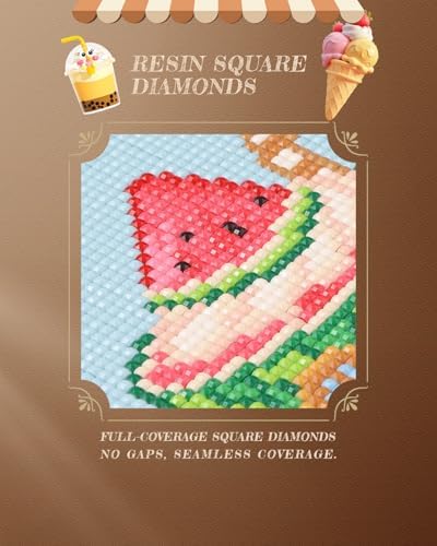 forever young Tea Time Cottage Small Diamond Art Kits, 5x7 Inch Canvas - Image 4