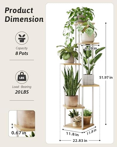 GENTINGBRO Corner Plant Stand Indoor Tall Plant Stand - Image 2