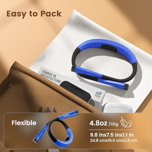 Glocusent Reading Light,Blue Neck Light,80-hr Rechargeable Book Light - Image 5