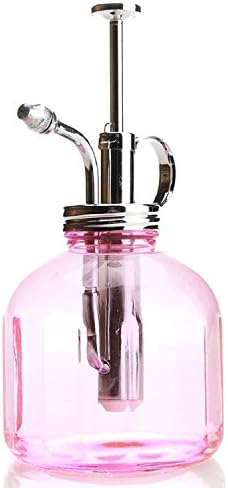 Plant Mister- Pink Color Glass Bottle & Brass Sprayer (Chrome) - Image 5