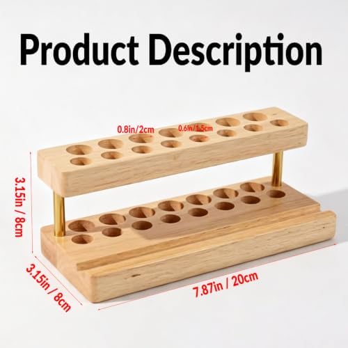 Custom Pencil & Pen Holder for Desk with 15 Slot and Cell Phone Holder - Image 3