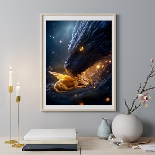 BYGFHLYW 5D Dragon Diamond Painting Kits for Adults, Diamond Art Kits - Image 3