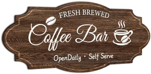 Coffee Bar Signs for Wall Decor,Vintage Coffee Accessories by TheClover