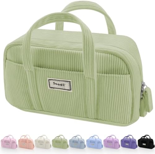 Sooez Large Pencil Case Pouch, Extra Big Pencil Bag with 5 Compartments by Sooez