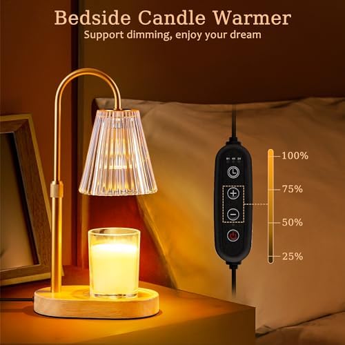Candle Warmer Lamp with Timer - Electric Candles Wax Warmers Glass Lamps - Image 3