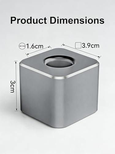 Pen Stand for Desk, 2-in-1 Single Pen Holder & Paperweight, Red - Image 3
