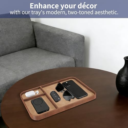 SITHON Valet Tray Trendy Organizer Multifunctional Nightstand Caddy Holder - Image 5
