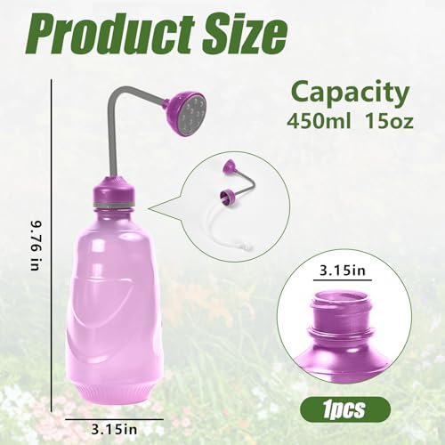 Precision Spout 0.45L Watering Can – Perfect for Delicate Seedlings - Potted Plants -Pink - Image 2