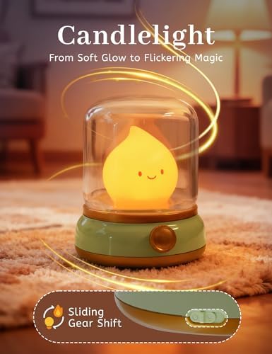 WANIDEA Cute Night Light, Kids Night Light with Batteries, Bedroom Decor - Image 3
