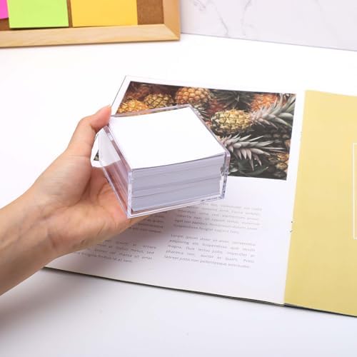 NatSumeBasics Clear Sticky Note Holder Dispenser Aesthetic Desk Organizer - Image 2