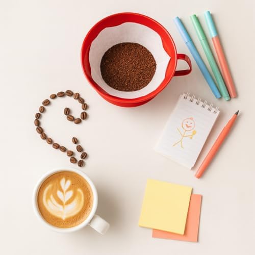 Fino Pour-Over Coffee Brewing Filter Cone, Number 4-Size, Red, Brews 8 to 12-Cups - Image 2