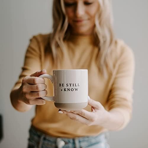 Sweet Water Decor Be Still and Know Mug - Religious Christian Coffee Mug - Inspirational Bible Verse - 14oz Stoneware Coffee Cup - Microwave & Dishwasher Safe - Image 5