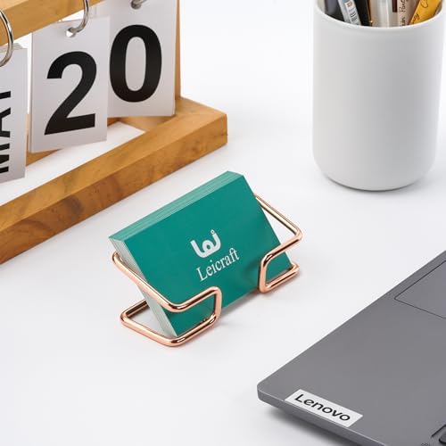 Business Card Holder for Desk, Cute Metal Card Organizers - Image 5