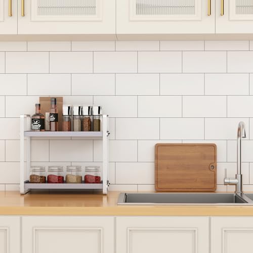 HNRLOY Bathroom Counter Organizer, Bathroom Counter Shelf, Makeup Organizer - Image 2