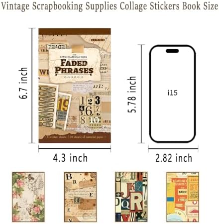 4 Pack Vintage Ephemera Sticker Books, 60 Sheets for Junk Journal Crafts - Image 4