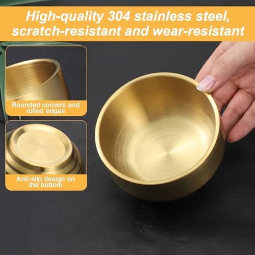 Paper Clip Holder for Desk Stainless Steel Paperclip Holder Round Gold Office Desk Accessories Gold Desks Accessories Cute Elegant Desks Organizer for Binder Clips - Image 4