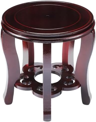 Colingmill 11 in Wooden Oriental Plant Stand Chinese Vase Pot Display Stand by Colingmill