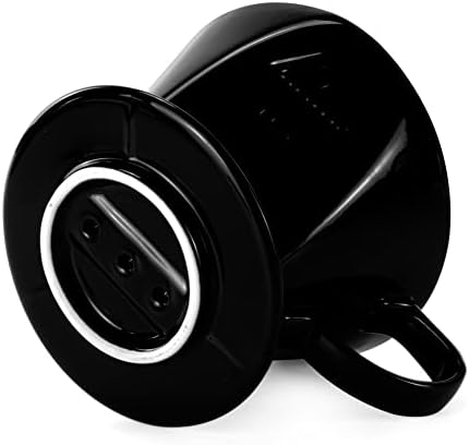 Pour Over Ceramic, Coffee Dripper Ceramic Coffee Maker,Black - Image 6