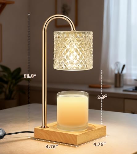 TigQiang Elegant Clear Candle Warmer Lamp with Timer, Decor Gifts for Women - Image 4