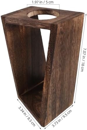 Angoily Single Tube Plant Propagation Wood Stand for Glass Vases Coffee - Image 2
