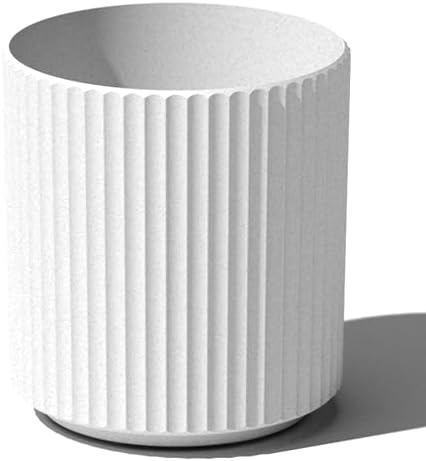 Veradek Demi Series Round Planter for Porch, Patio, Backyard | Durable Plastic-Concrete Material | Modern Décor for Tall Plants, Flowers by VeradekOutdoor
