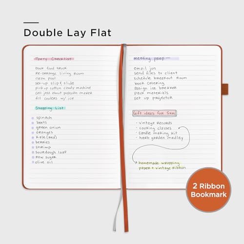 &And Per Se Lined Journal Notebook, 160 Pages, A5 5.7 x 8 inches College Ruled Thick Paper Notebook Journals for Writing, Hardcover Notebooks for Women Men Office School (1 Pack, Terracotta) - Image 5