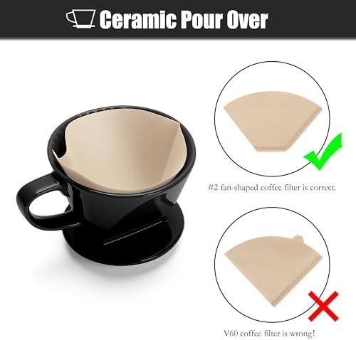 Coffee Pour Over, Ceramic Coffee Dripper with Single Hole - Image 5