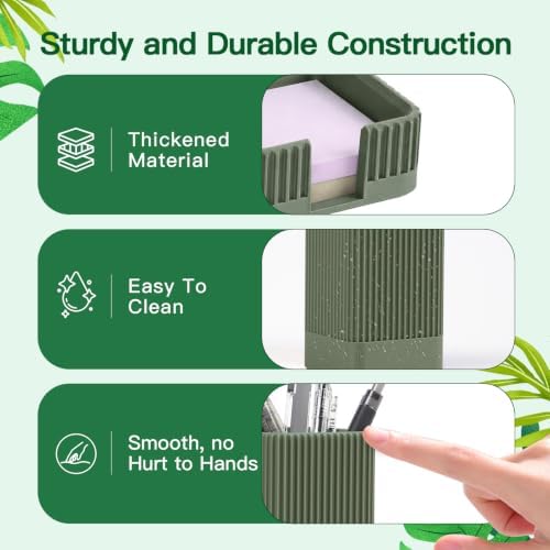 Aesthetic Desk Organizer Set,3-Piece Sturdy Plastic Office Accessories - Image 2