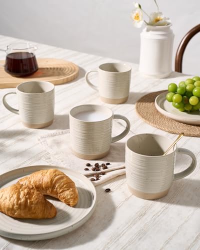 famiware Coffee Mugs Set of 8, 13 oz Mug Set, Ceramic Cup Set with Handle - Image 6