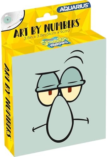AQUARIUS Spongebob Squidward Micro Art by Numbers Kit – Paint Set by AQUARIUS
