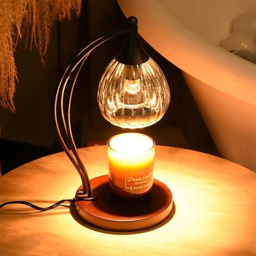Candle Warmer Lamp with Timer Dimmer - Electric Light Wax Warmer for Jar Candles - Lamp with 2 Bulbs, Unique Birthday Gifts for Women Mom House Warming Gifts New Home Decor - Image 2