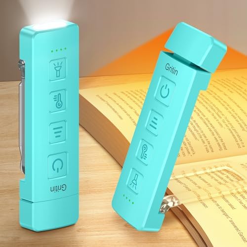Gritin 2026 Gen 2 Rechargeable Book Light,2-in-1 Reading Light & Flashlight by Gritin