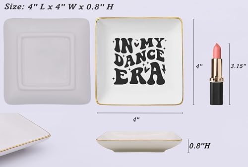 NZY In My Dance Era-Birthday Christmas Gift for Dancer,Woman,Dancing Team Gift,Dance Coach Present,Dancer Teacher Present,Ceramic Jewelry Tray Trinket Holder Ring Dish - Image 5