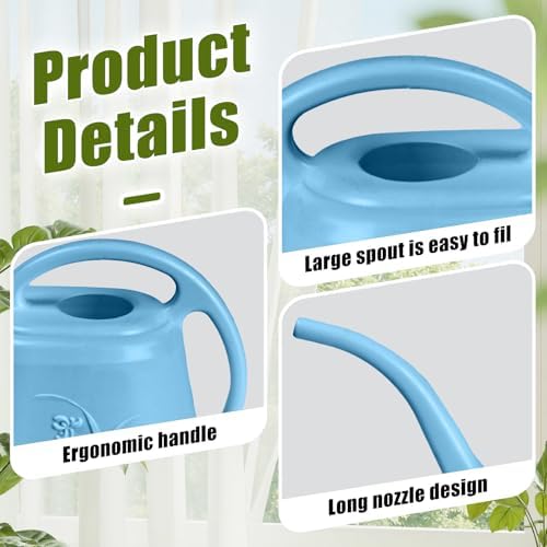 Plant Watering Can - 1/2 Gallon - Sky Blue - Image 3