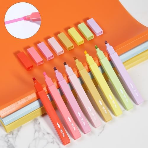 Mr. Pen- Aesthetic Highlighters No Bleed, 8 Pack, Assorted Colors | Chisel Tip, Cute Highlighters Assorted Colors for Journaling, Highlighting, Underlining, Fast Dry, Back to School Supplies - Image 7